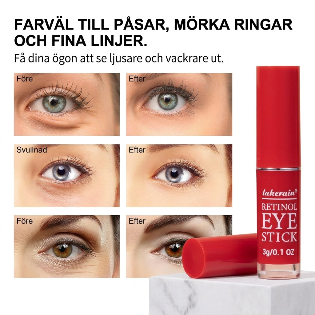 Retinol Ögon Serum - Bli av med svullnad och mörka ringar